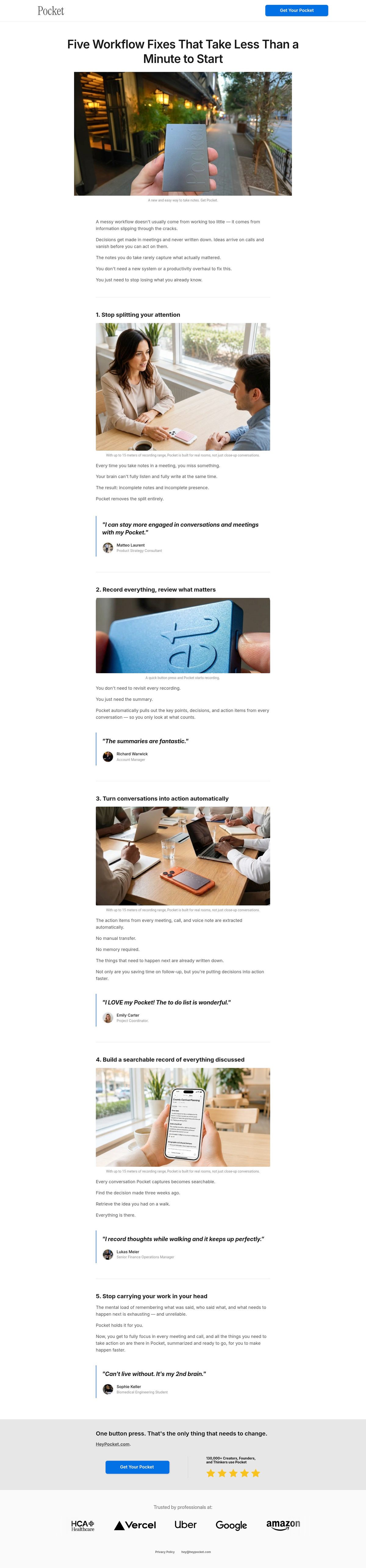 Pocket AI desktop