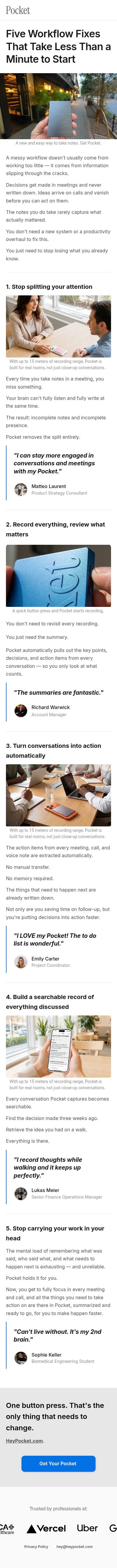 Pocket AI mobile