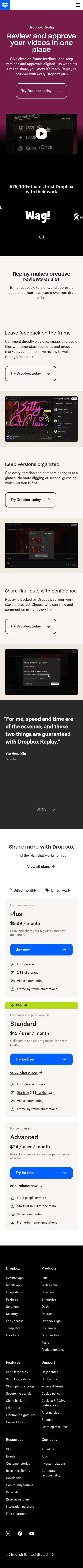 Dropbox mobile