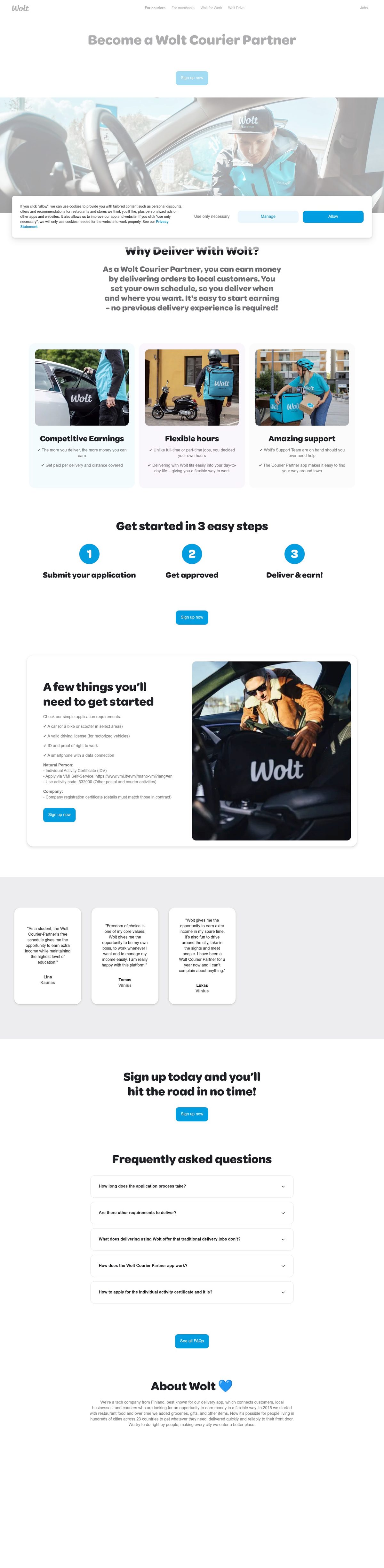 Wolt desktop