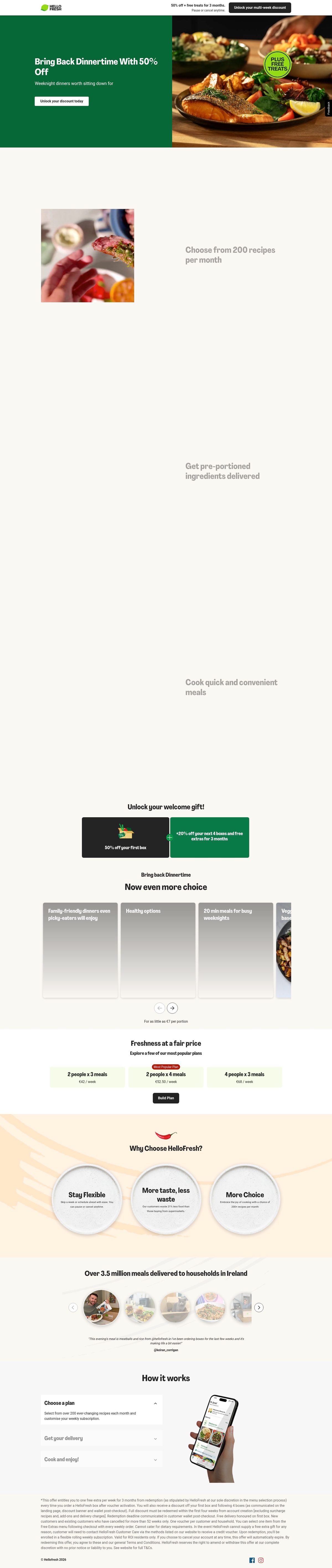 HelloFresh desktop
