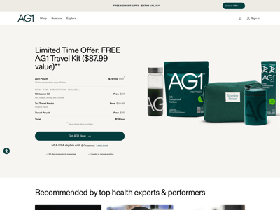 AG1 by Athletic Greens