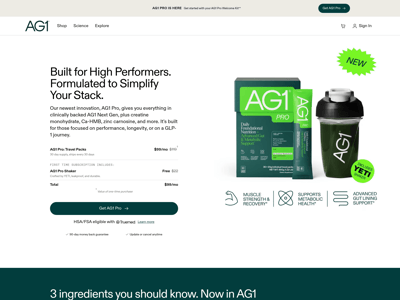 AG1 by Athletic Greens