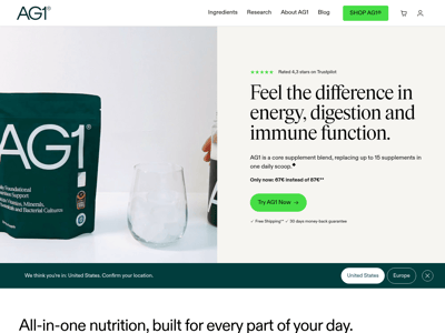 AG1 by Athletic Greens