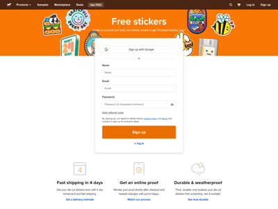 Sticker mule
